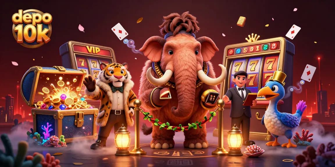 Experience thrilling gameplay in depo 10k, led by a bouncer mammoth with bonuses and dynamic elements.