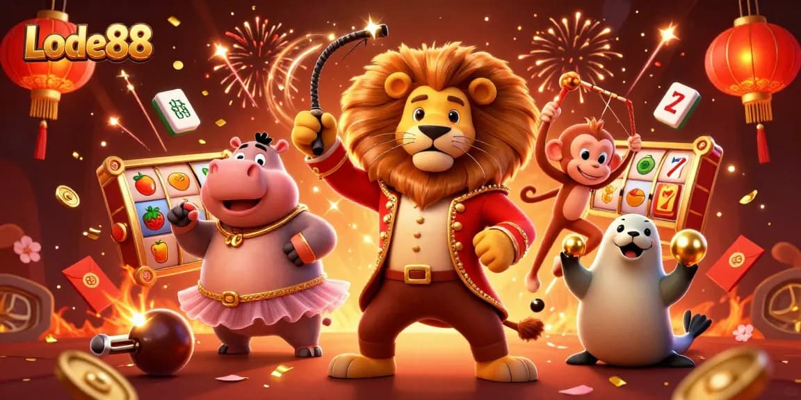 Experience the excitement of Lode88 with vibrant slot games featuring dynamic characters.