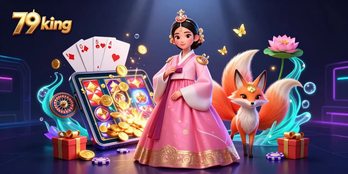 Play iconic slot games at 79 king with vibrant characters and dynamic casino elements.