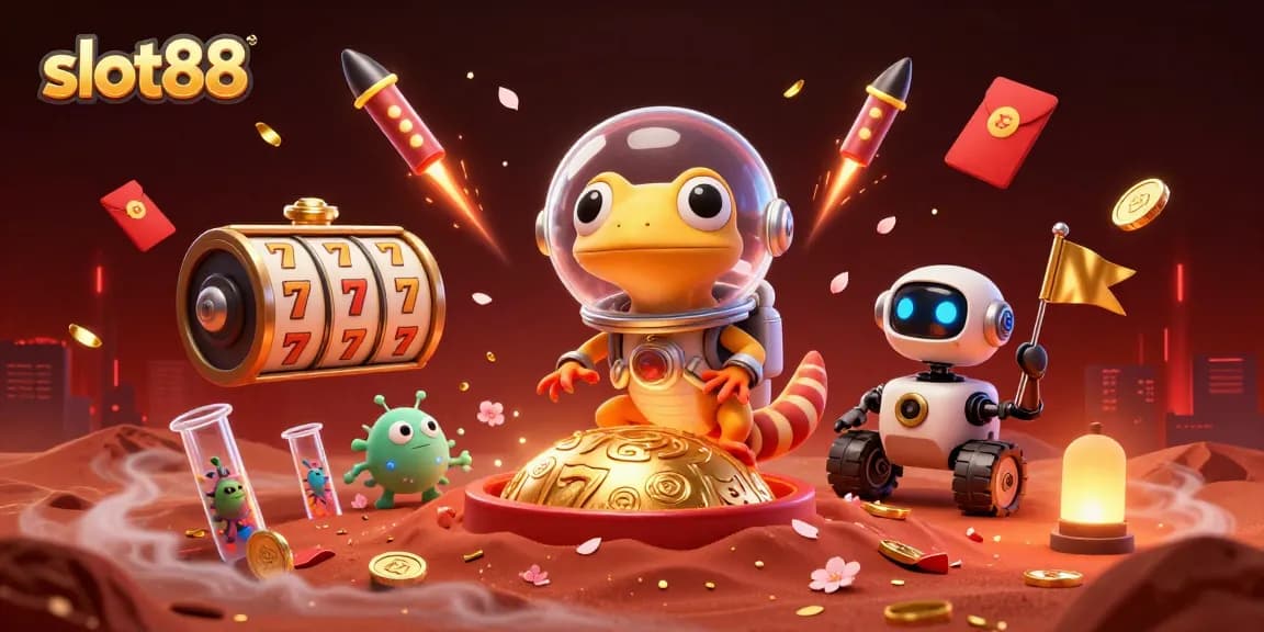 Experience the excitement of slot88 within a vibrant, dynamic casino scene.