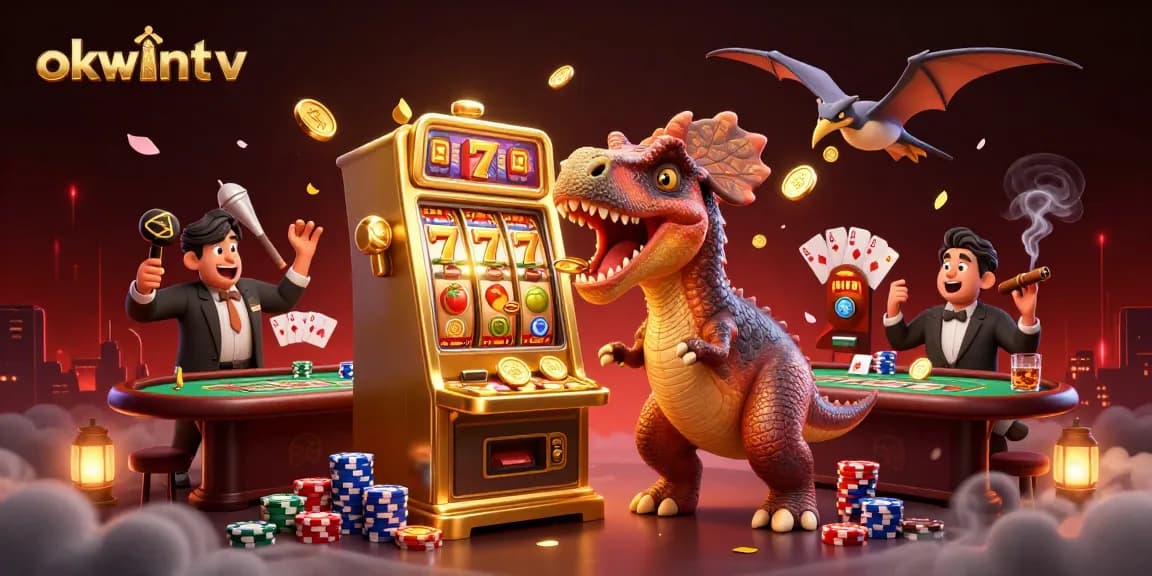 Experience jaw-dropping gameplay with okwintv as a cartoon pachycephalosaurus triggers a jackpot!
