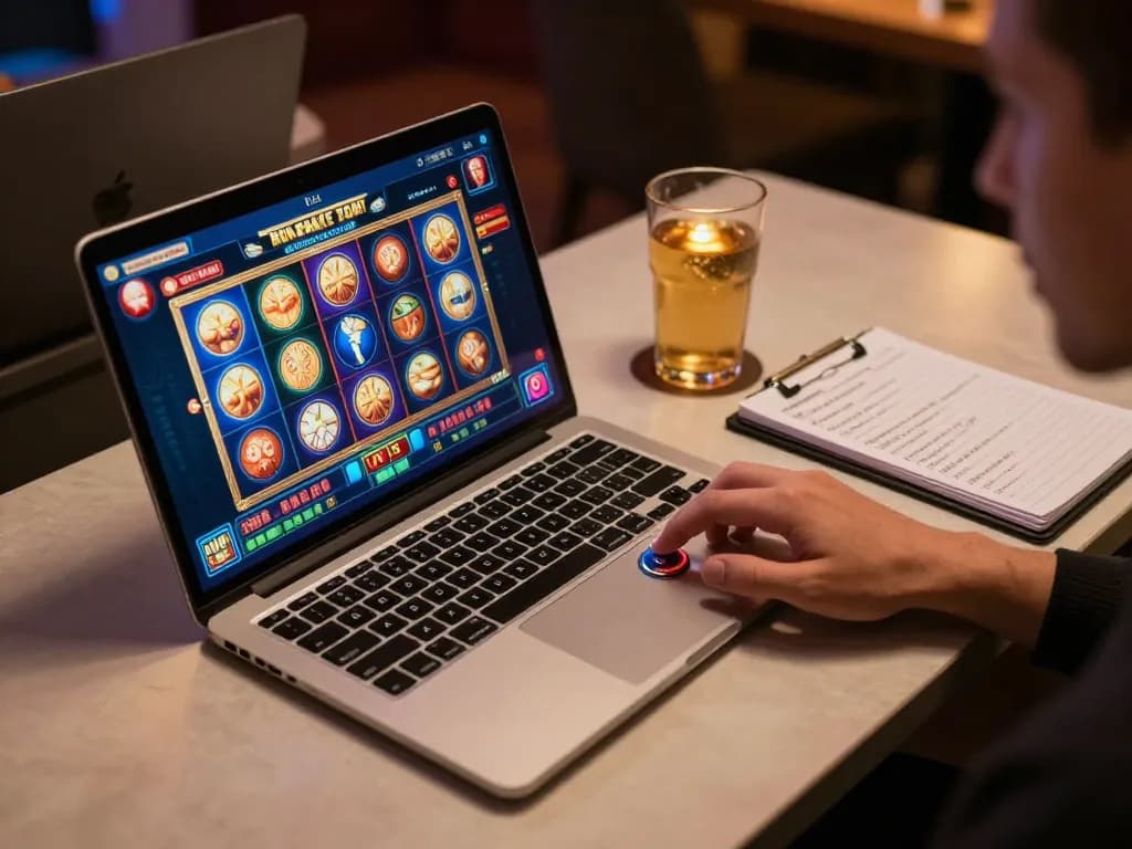 Mainecoasthemp players enjoying online slots, engaging in responsible gaming strategies at home.