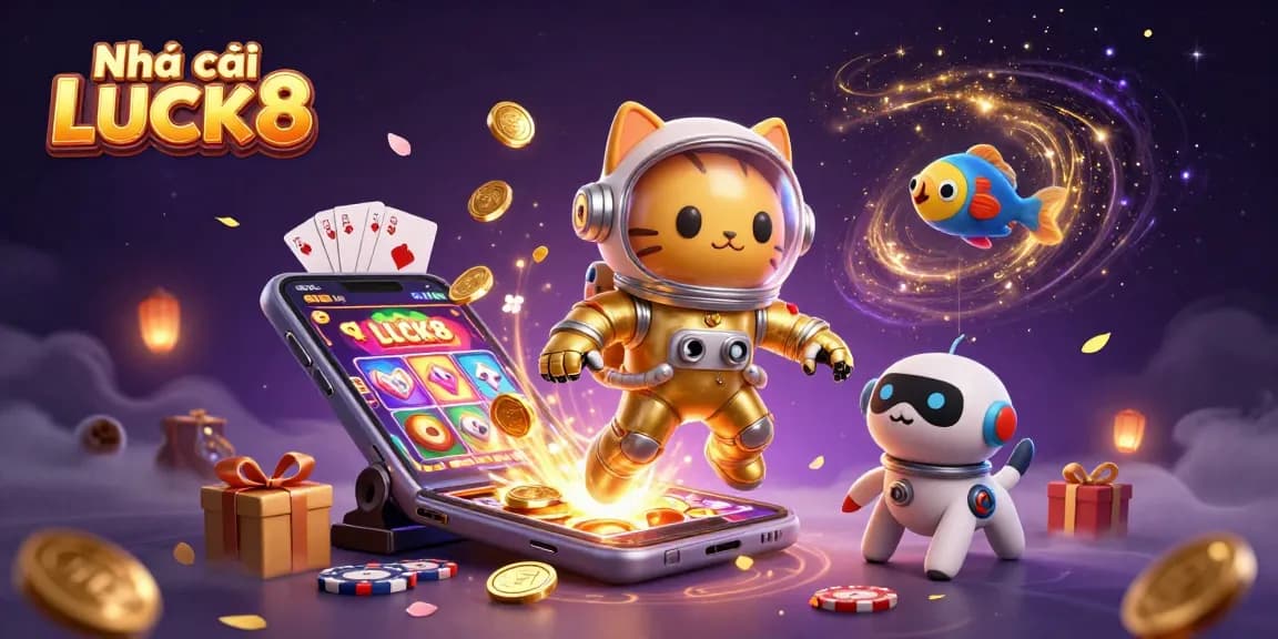 Experience the excitement of Nhà cái LUCK8 with captivating gameplay visuals and vibrant gaming elements.