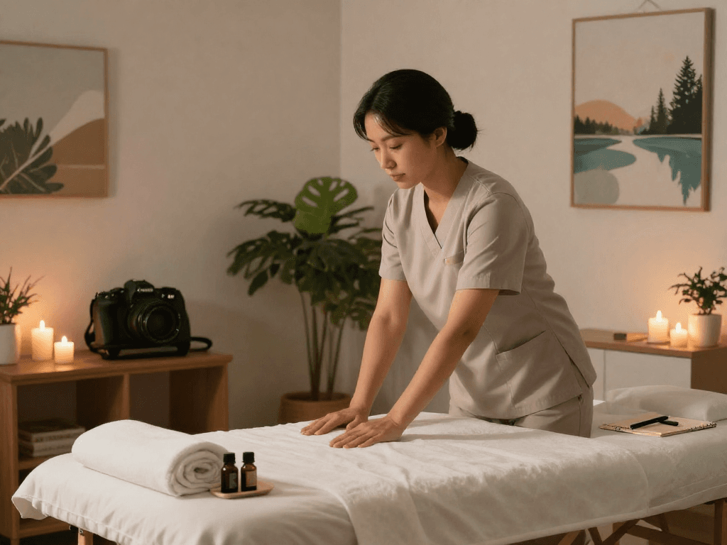 Professional massage in a tranquil space for 영등포출장마사지 service.