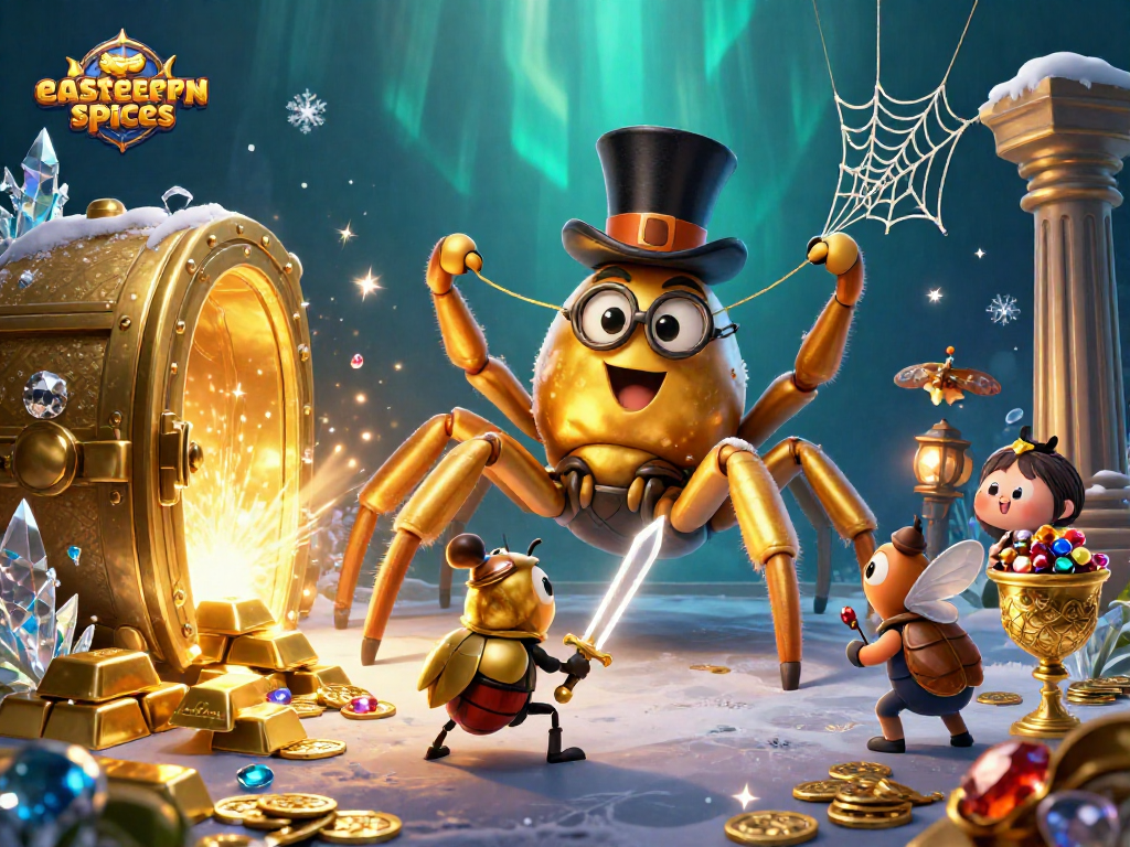 Experience exciting gameplay with easternspices' casino characters, treasures, and vibrant gambling atmosphere.