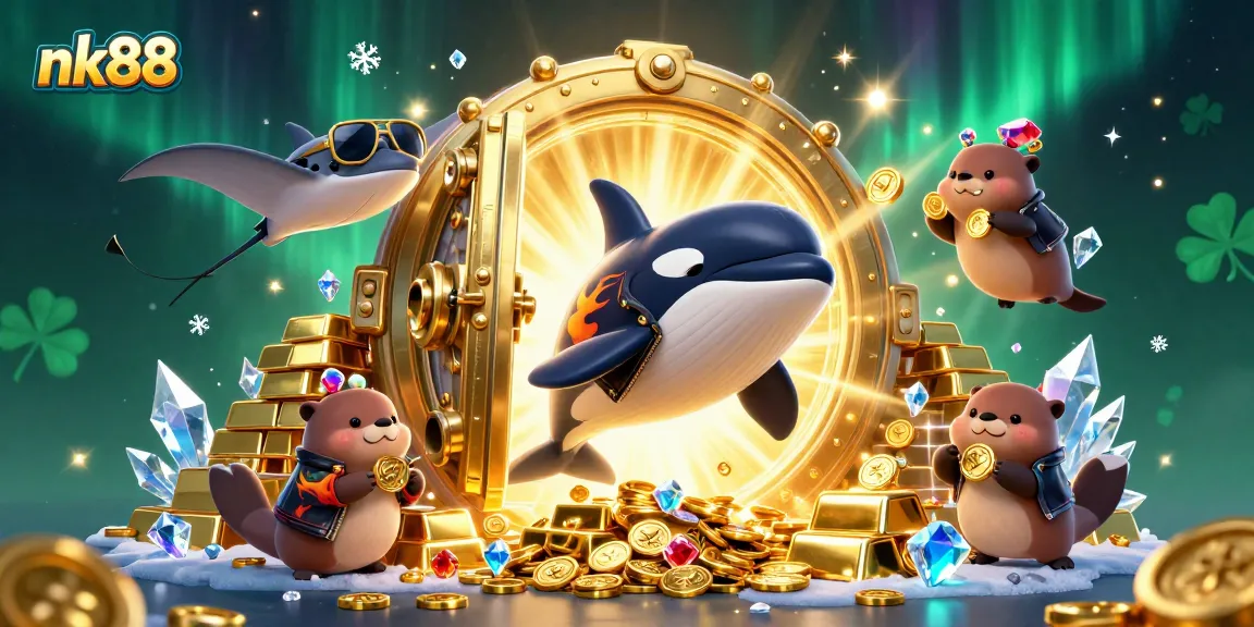 Experience thrilling wins with nk88's vibrant ocean-themed casino adventure featuring unique characters.