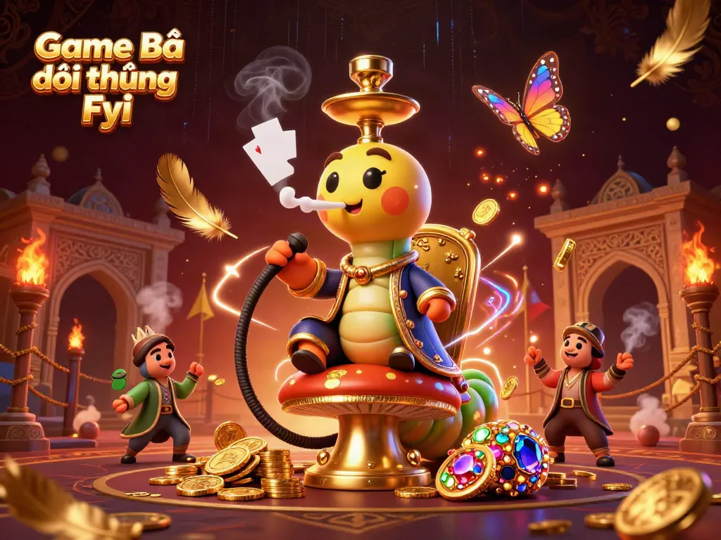 Experience the thrill of Game Bài Đổi Thưởng Fyi with dynamic casino elements and vibrant characters.