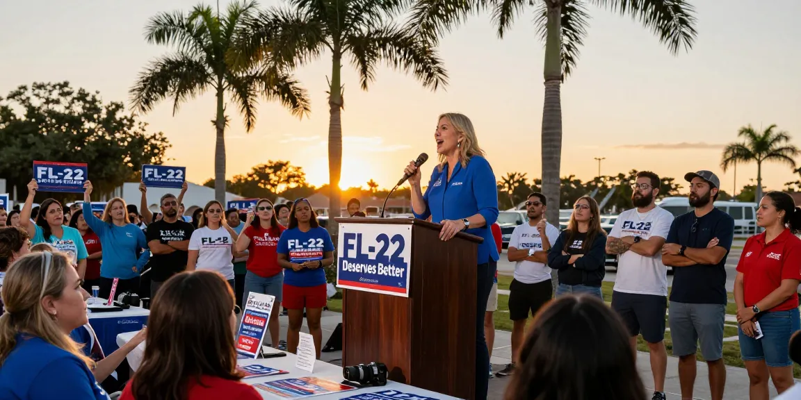Belinda Keiser rally showcasing community support against Casey Askar in FL-22