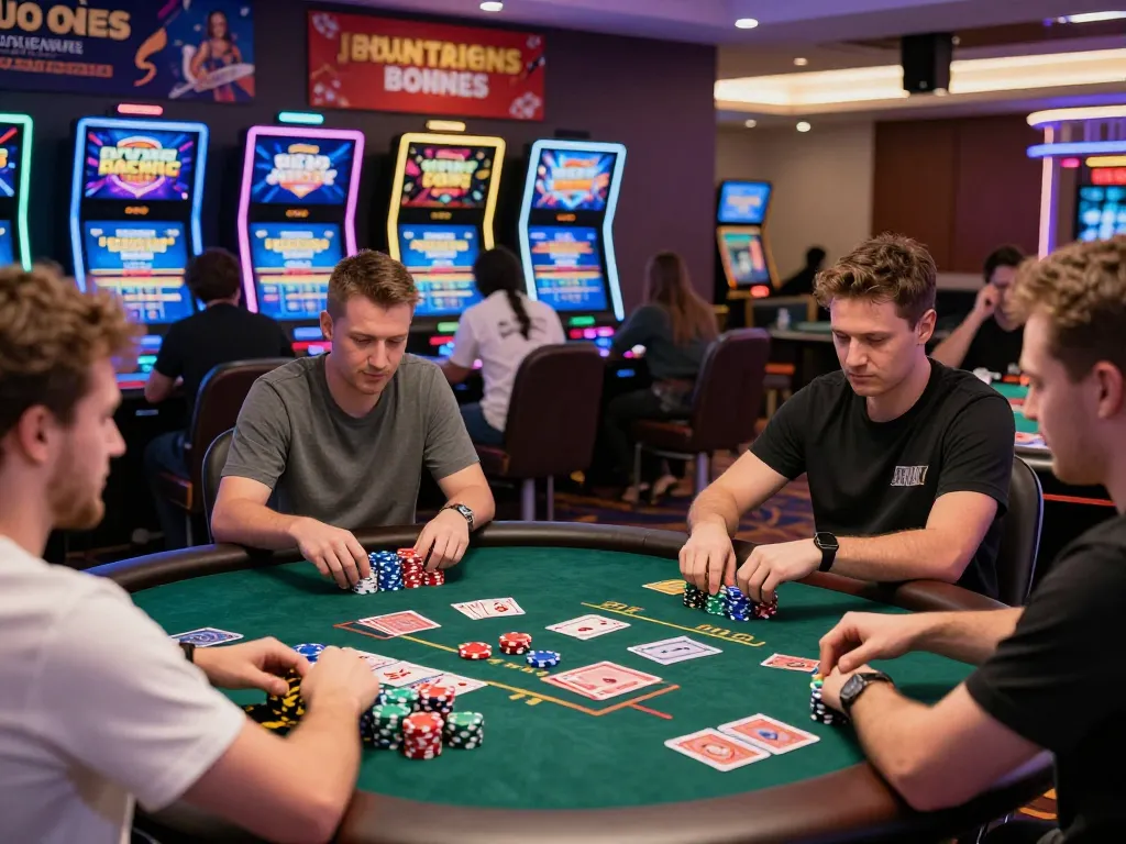 Players enjoying a thrilling game at https://rr88c.mobi/, showcasing vibrant casino atmosphere and engaging betting experiences.