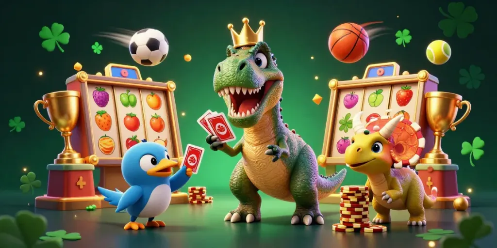 Engage with fabet's thrilling gaming experience featuring dynamic 3D characters in action.