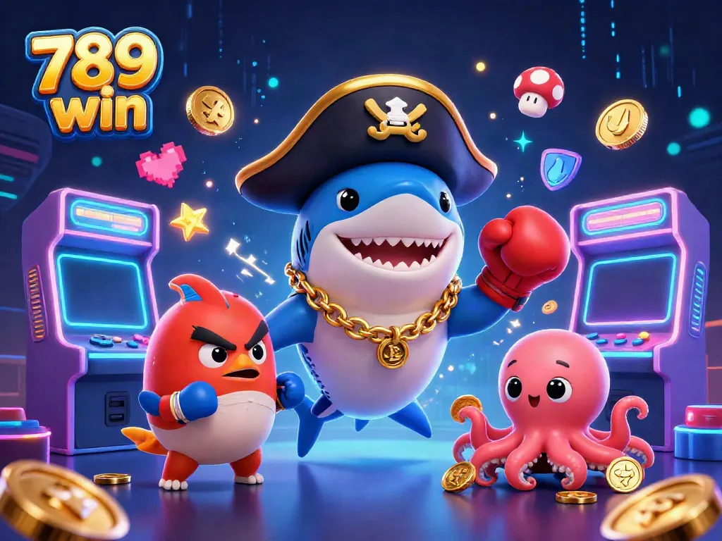 Engage with thrilling gameplay in an exciting 789 win casino atmosphere with colorful characters and vibrant visuals.