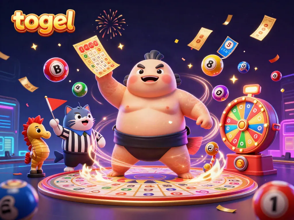 Experience the excitement of togel with colorful lottery elements and dynamic underwater scenes.