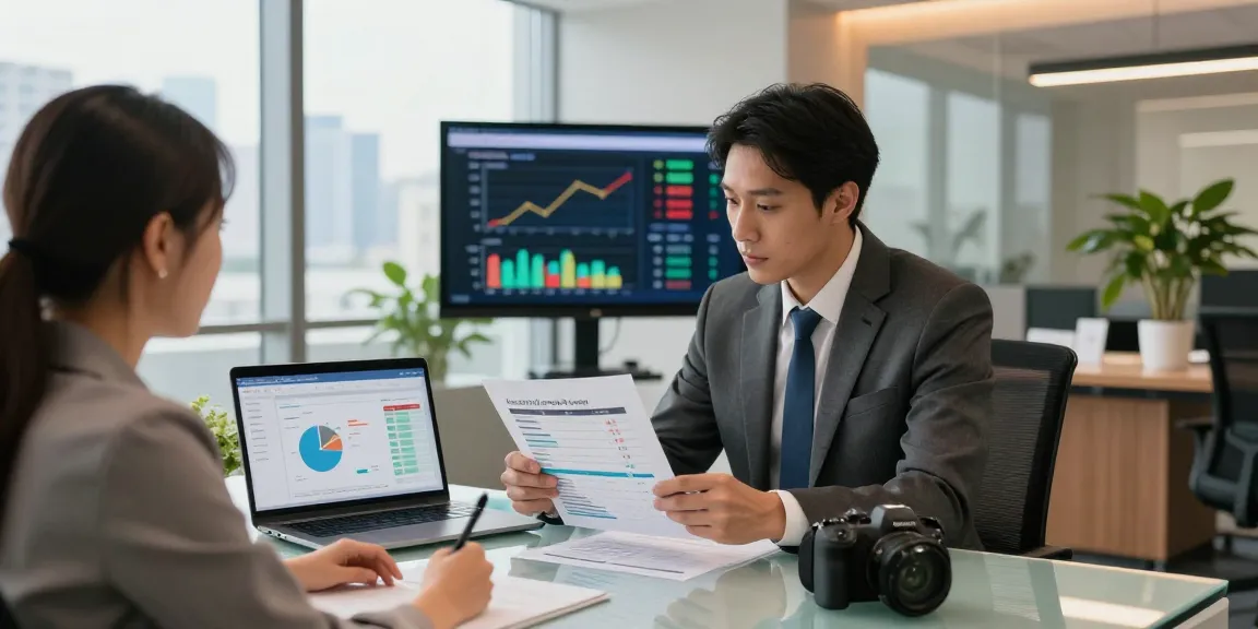 Business energy quotes consultation scene with advisor and client discussing savings and usage analysis