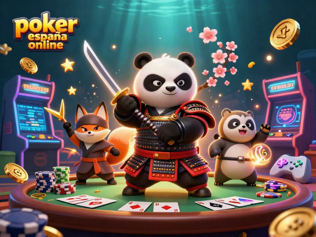 Disfruta del póker en línea en España con emocionantes escenarios de juego y personajes vibrantes.