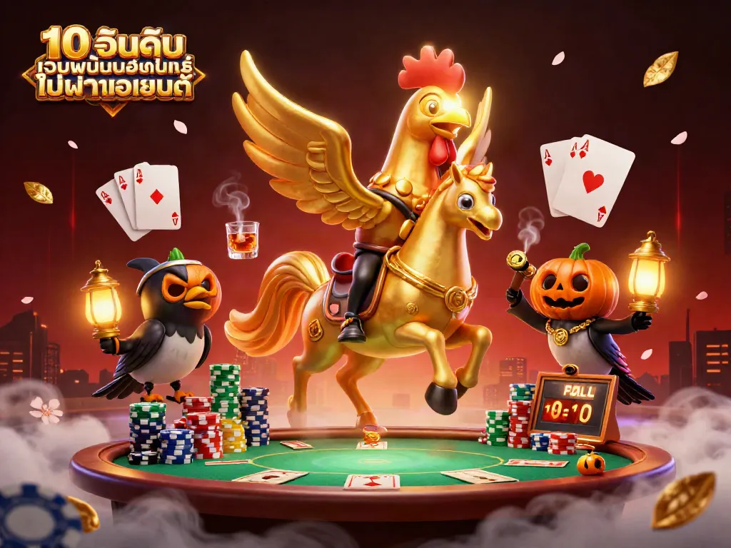 การเล่นเกมคาสิโนกับ 10 อันดับ เว็บพนันออนไลน์ ไม่ผ่านเอเย่นต์ น่าตื่นเต้นและเต็มไปด้วยสีสัน