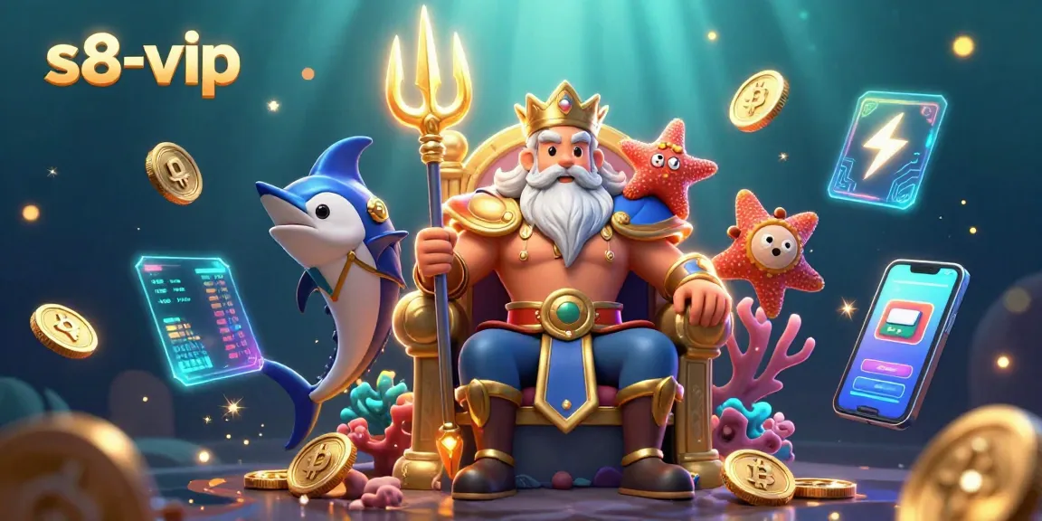 Experience the excitement of s8-vip with Neptune and friends thriving in a vibrant underwater casino world.