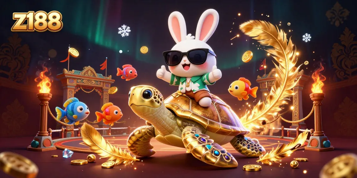 Experience thrilling gameplay at z188 with adorable characters in a vibrant casino scene.