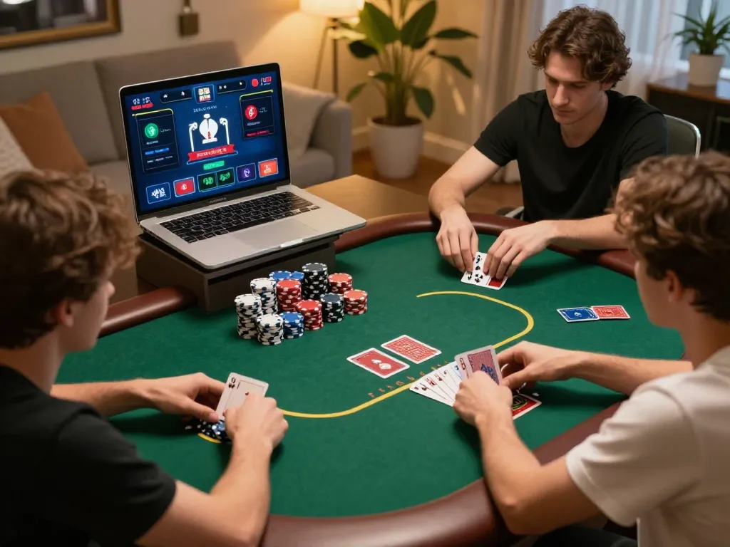 Exciting poker gameplay on trang chủ gg88 platform with engaged players and dynamic betting action.