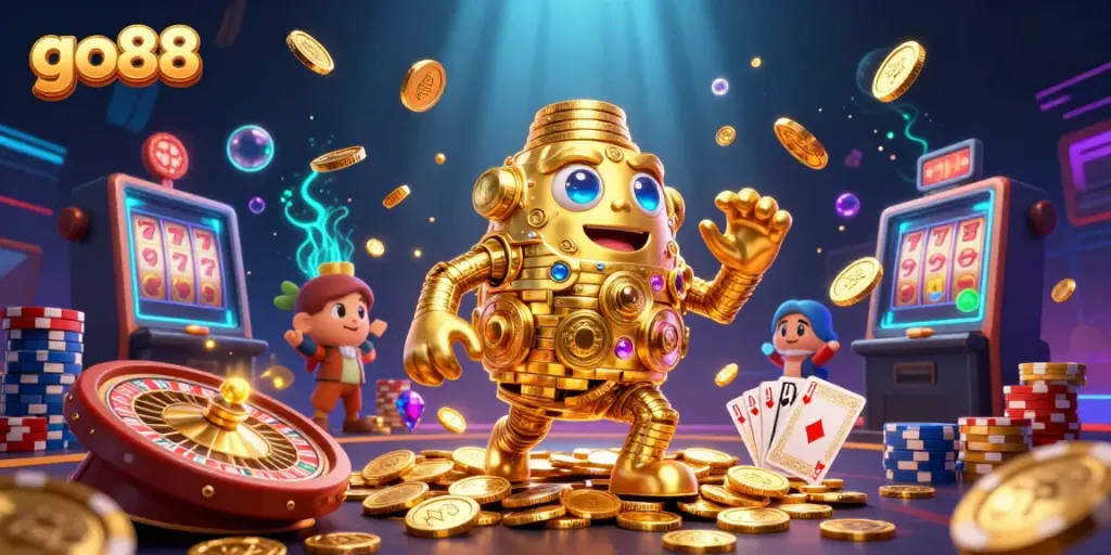 Engage with go88's vibrant casino universe featuring thrilling games and golden treasures.