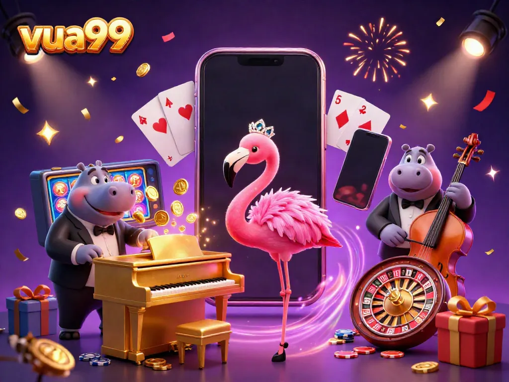 Experience vibrant gameplay with vua99 in an exciting casino scene featuring colorful elements.