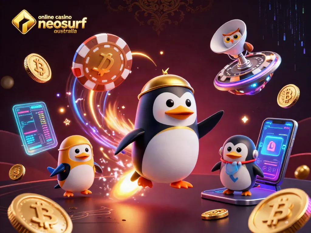 Experience thrilling gameplay with online casino neosurf australia, featuring vibrant 3D elements.
