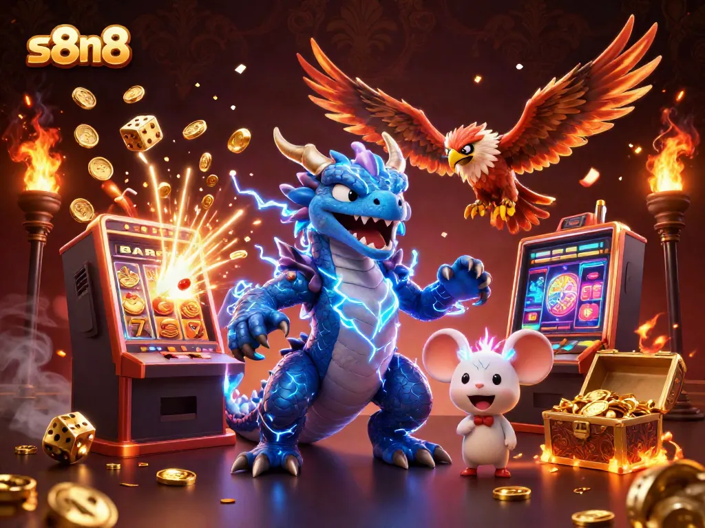Experience thrilling gameplay with s8n8's colorful casino visuals and dynamic gaming action.