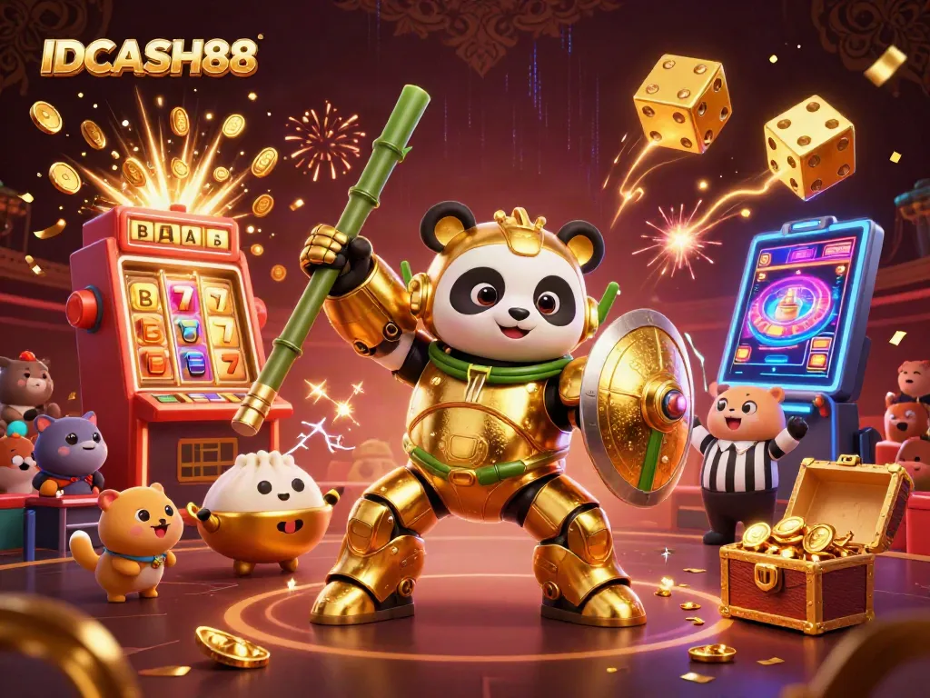 Engage in thrilling jackpots with IDCASH88 amidst vibrant casino elements for an exciting gaming experience.