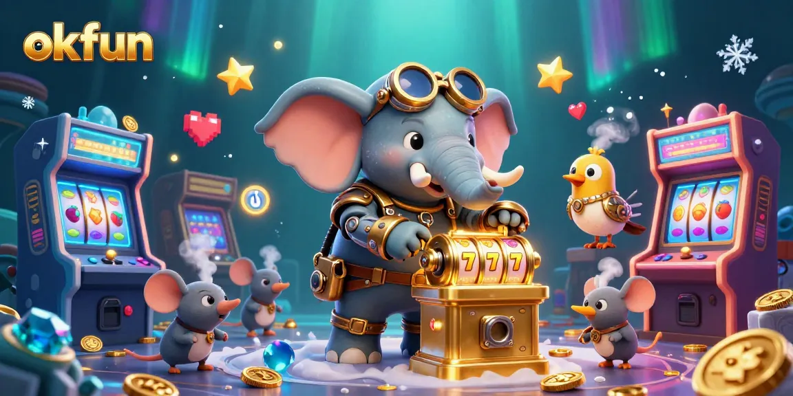 Spin the reels on okfun's engaging slot machine with a whimsical steampunk twist!