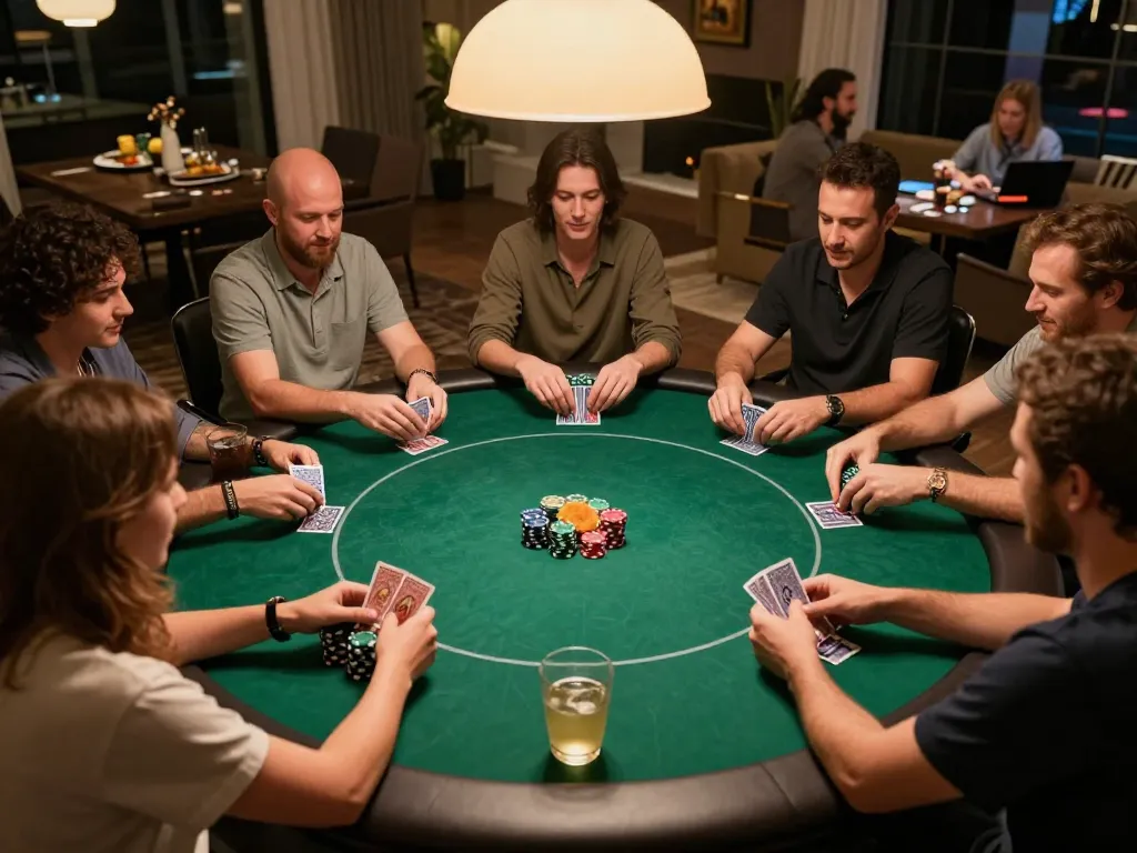 Players enjoy poker night at home with 88clbgo, featuring dynamic gameplay and engaging atmosphere.