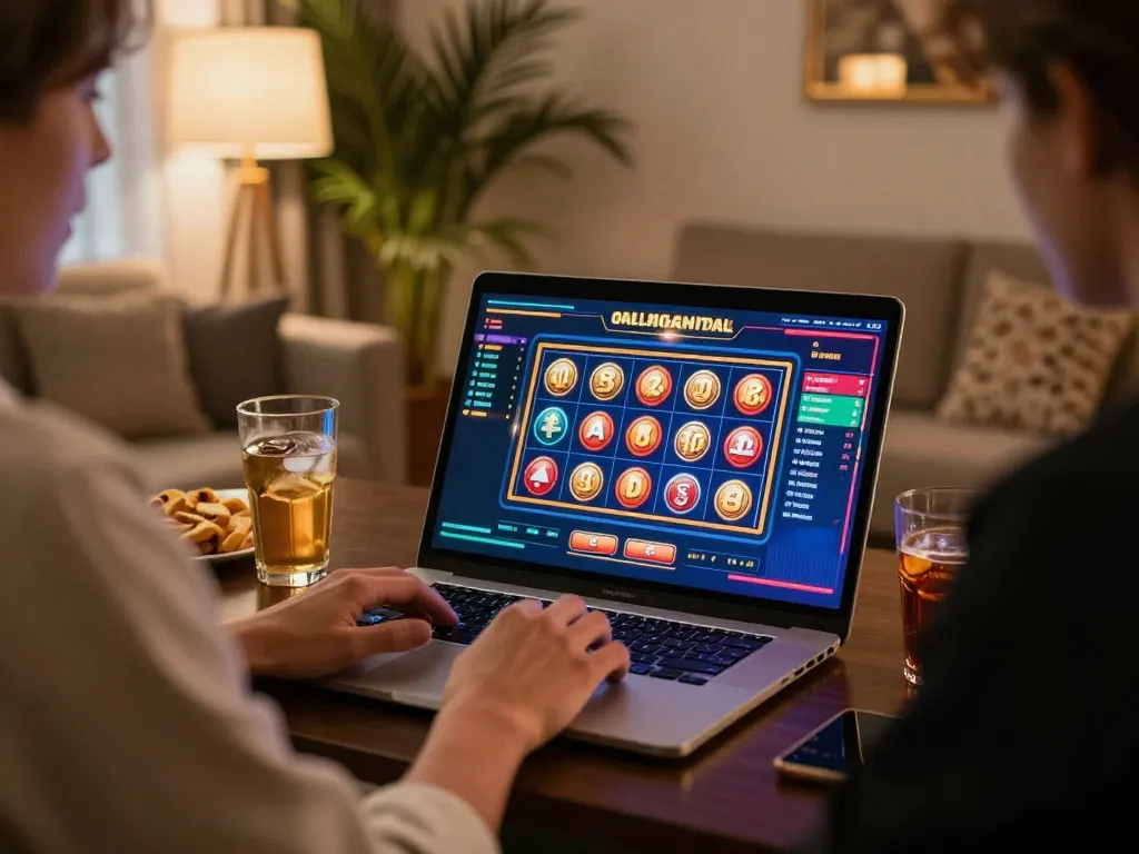 Engaging online gaming experience with vibrant slots on screen showcasing situs slot
