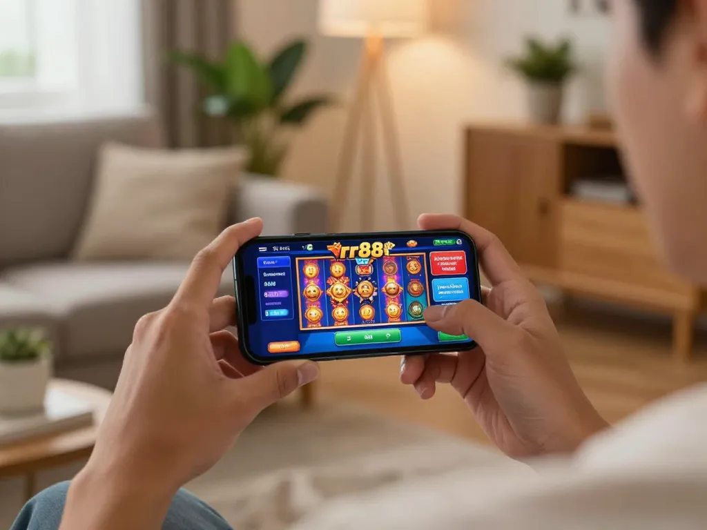 Playing games on the rr88 mobile app for an exciting online casino experience