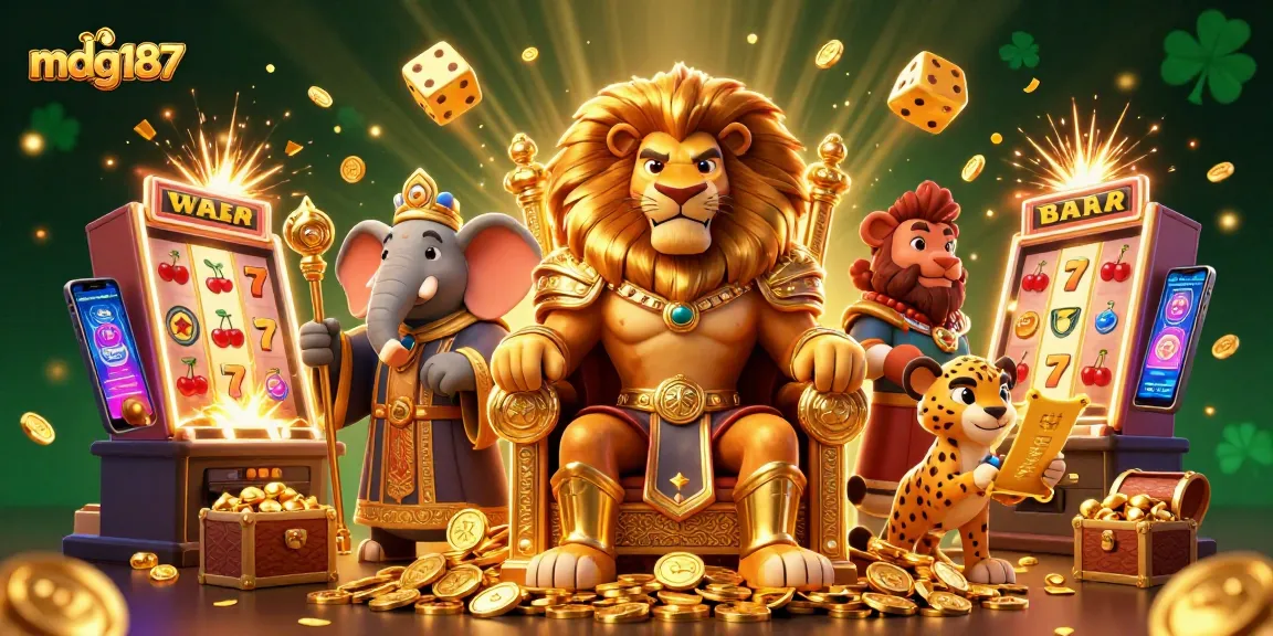 Enhance your gambling experience with mdg187, featuring vibrant characters and dynamic casino elements.