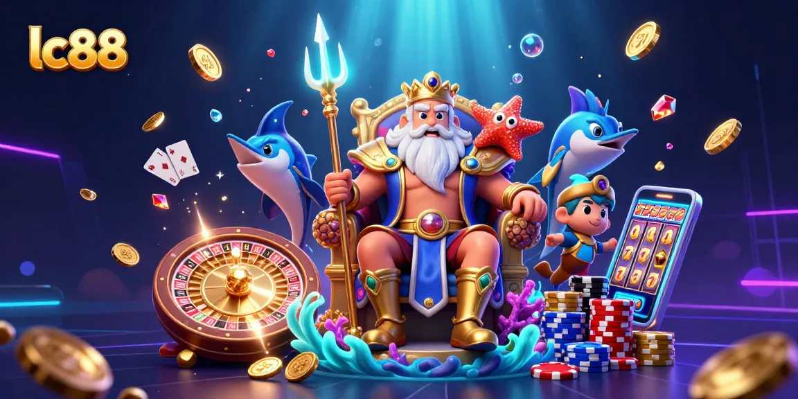 Spin and win with lc88's vibrant casino scene featuring royalty and dynamic game elements.