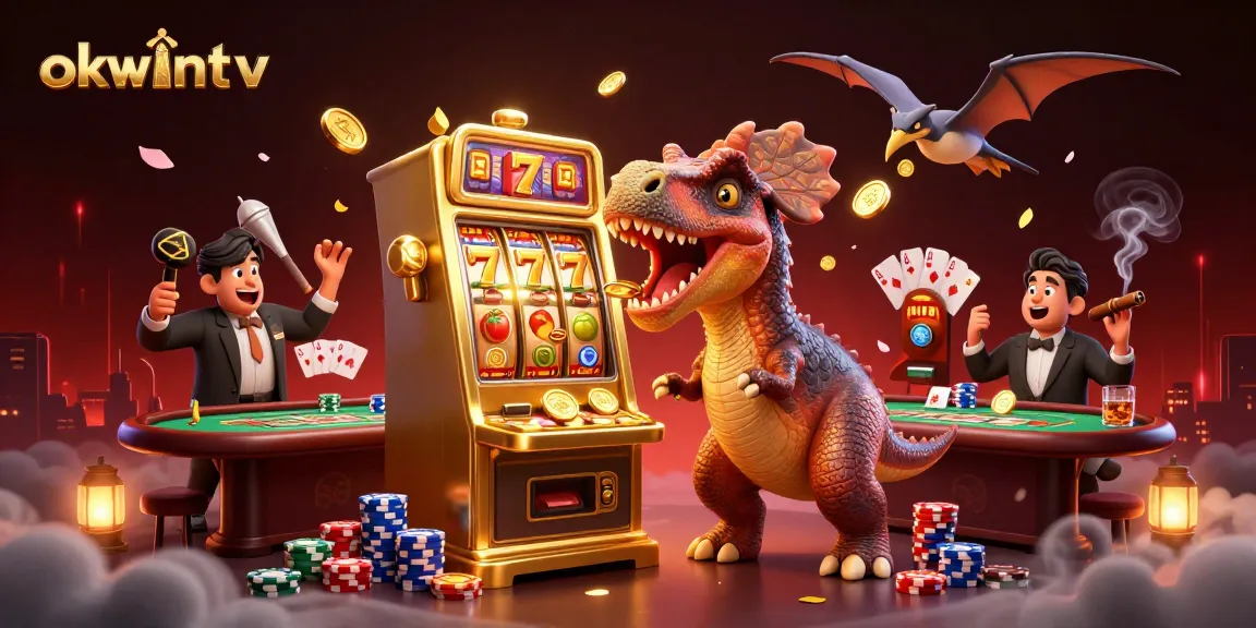 Experience jaw-dropping gameplay with okwintv as a cartoon pachycephalosaurus triggers a jackpot!