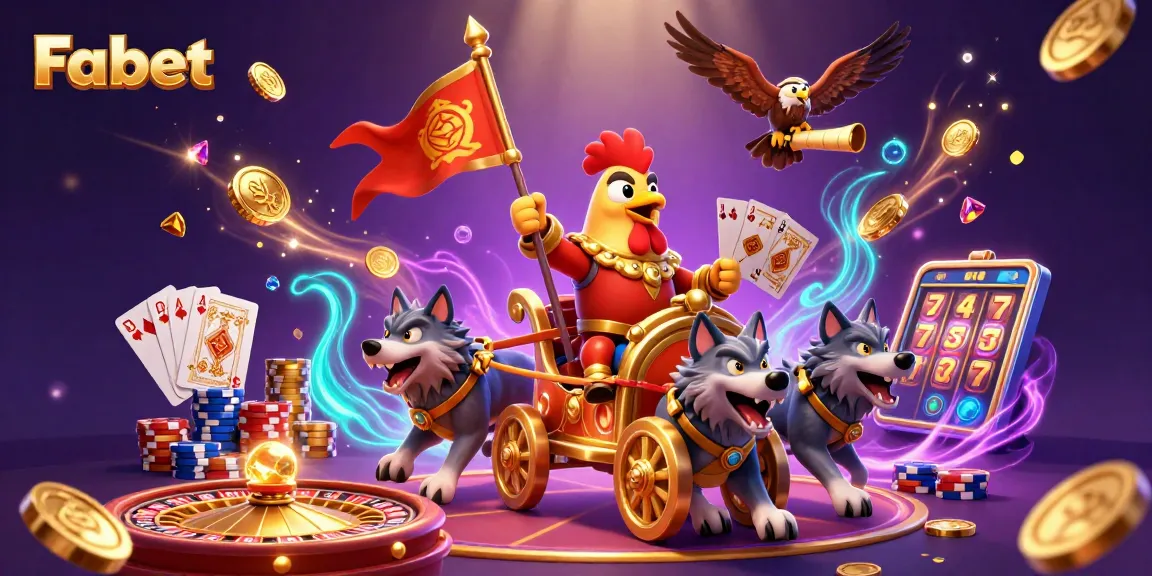 Engage in exciting gameplay at Fabet, featuring dynamic casino elements and vibrant characters.