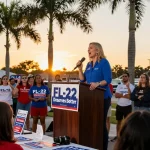 Belinda Keiser rally showcasing community support against Casey Askar in FL-22