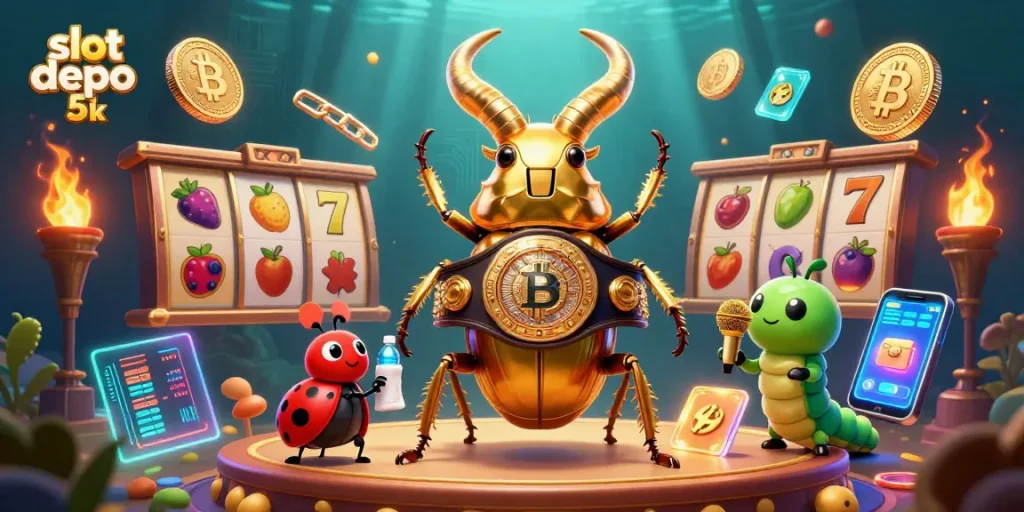 Experience thrilling wins with slot depo 5k in an immersive and colorful casino environment.