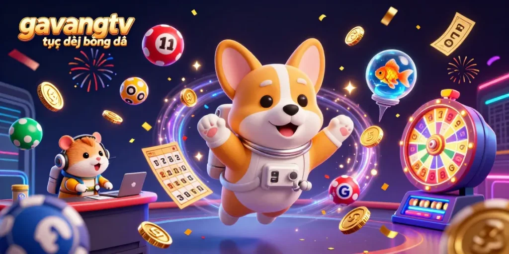 Experience exciting betting on gavangtv trực tiếp bóng đá with dynamic characters and colorful casino elements.