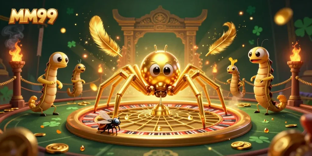 Place bets on MM99's vibrant roulette wheel as fortune awaits! Engaging 3D casino illustration.